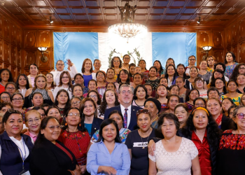 El presidente Bernardo Arévalo participó en la presentación de Lineamientos de Políticas de Gestión 2025-2029 de la Seprem. (Foto: Gilber García)