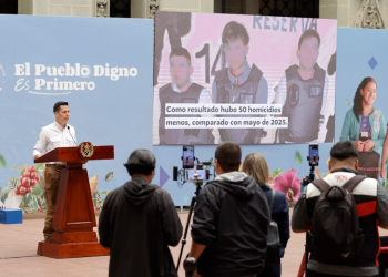 viceministro de Seguridad, José Portillo, presentó un informe sobre los avances obtenidos en el último mes en el Mingob. / Foto: Byron de la Cruz