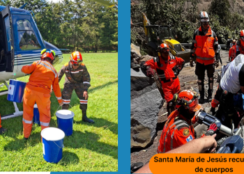 Elemento del Ejército de Guatemala mantienen apoyo en lugares afectados por sismos