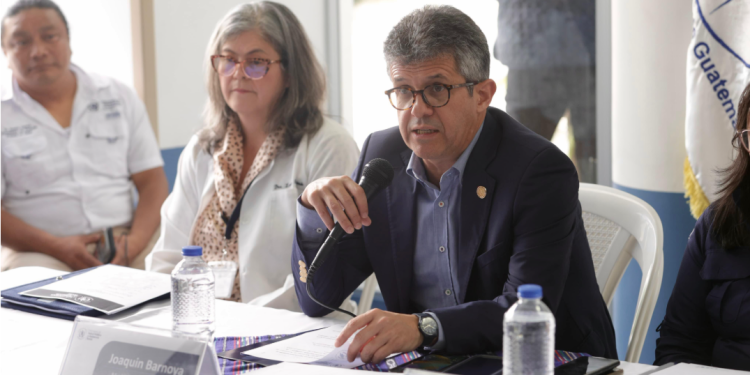 MSPAS brinda conferencia de prensa./Foto: MSPAS.