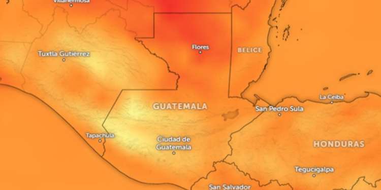 Se acerca canícula en Guatemala./Foto: Conred.