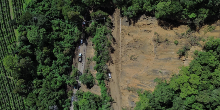 Paso provisional hacia Santa María de Jesús por San Juan El Obispo./Foto: CIV.