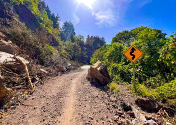 Persiste el peligro en la ruta a Santa María de Jesús. / Foto: Covial.