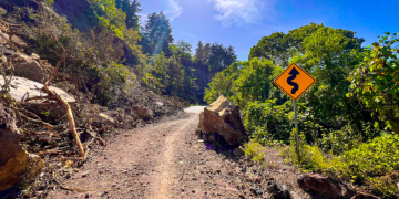 Persiste el peligro en la ruta a Santa María de Jesús. / Foto: Covial.