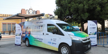 UNIVET llegó este domingo a Pasos y Pedales para impulsar la prevención del delito