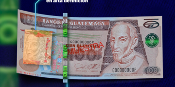 Banguat lanza billete de 100 quetzales con nuevas medidas de seguridad.