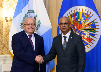 Canciller se reúne con el secretario general de la OEA Albert Ramdin