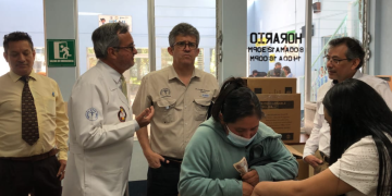 Autoridades del ministerio de Salud supervisaron el Hospital Nacional de San Marcos. (Foto: MSPAS)