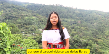 Comunidad lingüística tektiteka produce material educativo en el idioma./Foto: ALMG.