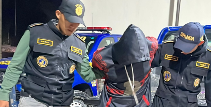 Edwin N, de 27 años, alias Chele integrante de la mara salvatrucha. / Foto: PNC