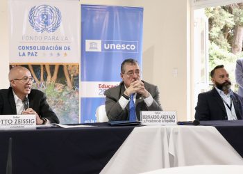 Presidente Bernardo Arévalo en evento de la Unesco. / Foto: Unesco.