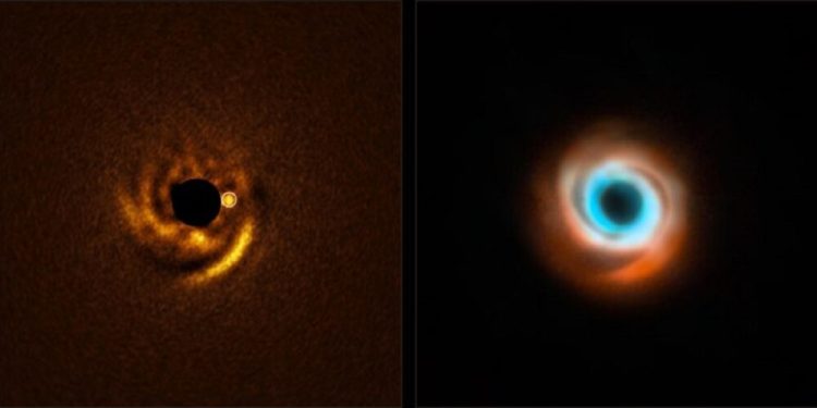 Un grupo de astrónomos observa cómo un planeta recién nacido esculpe el polvo que le rodea