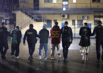 Todos ellos forman parte de la mara salvatrucha y purgan condenas por delitos graves. / Foto: PNC
