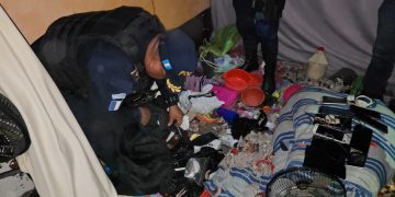 La operación fue ejecutada por personal de distintas divisiones de la PNC, incluyendo elementos de las comisarías de Escuintla y Santa Rosa. / Foto: PNC