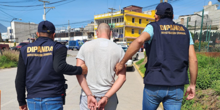 Capturan a pandillero salvadoreño en Quetzaltenango. / Foto: PNC.