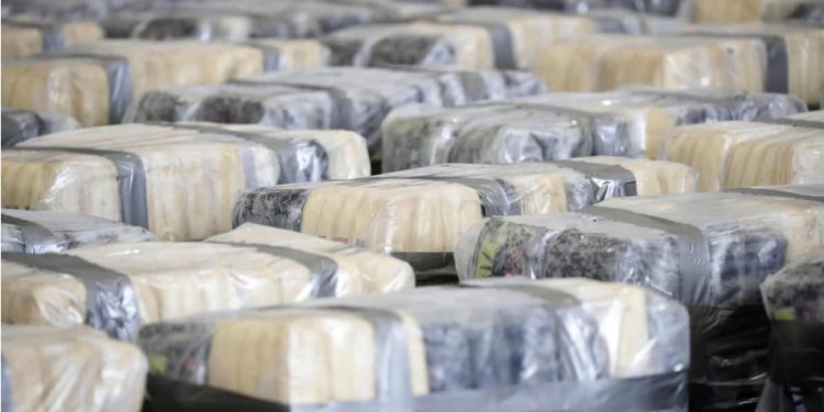 El cargamento de cocaína se encontraba en dos contenedores con destino a Alemania y Centroamérica.