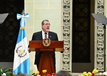 El presidente Bernardo Arévalo