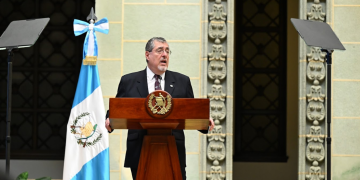 El presidente Bernardo Arévalo