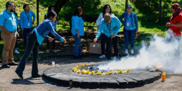 Celebran ceremonia maya para homenajear la cosmovisión./Foto: MCD.