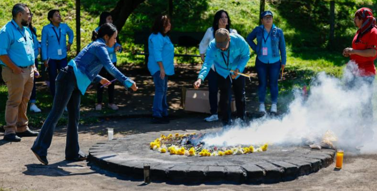Celebran ceremonia maya para homenajear la cosmovisión./Foto: MCD.