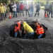 Equipo de Covial atendió emergencia de infraestructura entre Izabal y Petén./Foto: Covial.
