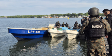 El decomiso se realizó el 9 de agosto a las 21:45 horas, con la captura de seis personas vinculadas al narcotráfico. / Foto: Ejército