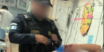 La intervención policial impidió que el presunto sicario lograra escapar. / Foto: PNC