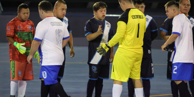 El equipo de futsal Down Guatemala derrotó a Costa Rica./Foto: MCD.