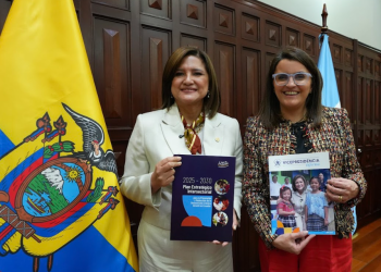 Las vicepresidentas de Guatemala y Ecuador se reunieron para abordar temas de atención integral. (Foto: vicepresidencia)