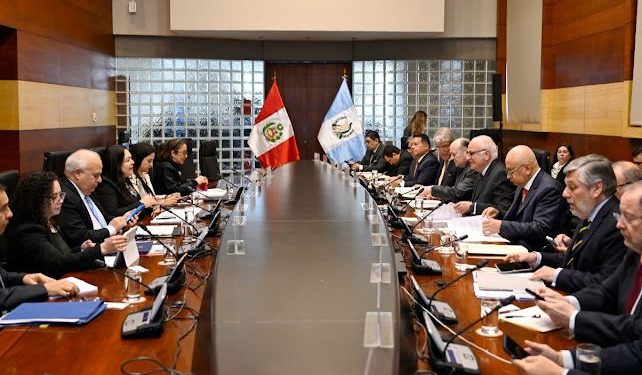 Guatemala y Perú impulsan agenda renovada durante la V Reunión del Mecanismo de Consultas Diplomáticas