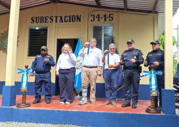 Inauguran subestación policial en comunidad Valle Lirio, Retalhuleu