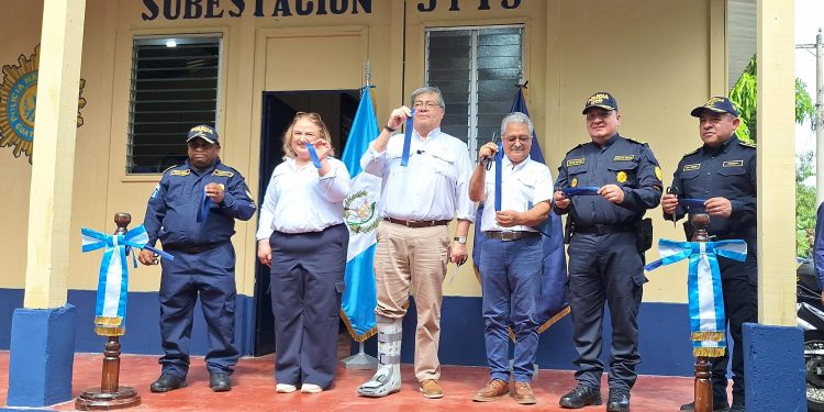Inauguran subestación policial en comunidad Valle Lirio, Retalhuleu