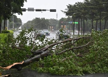 El paso del tifón Kajiki deja unos 102 mil afectados en la isla china de Hainan.