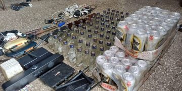 Requisa en la Granja Canadá deja varios decomisos. / Foto: PNC.