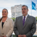 Presidente Arévalo junto a la ministra Anabella Giracca. / Foto: Álvaro Interiano.