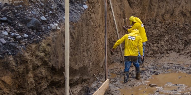 Avanzan los trabajos para habilitar desvío temporal en San Felipe, Retalhuleu