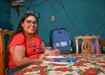 Thelma Chó Mó, beneficiaria de Becas por Nuestro Futuro. / Foto: Gobierno de Guatemala.