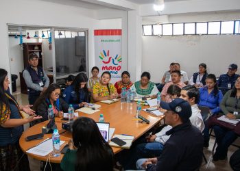 Mesa técnica da seguimiento al programa Mano a Mano en San Pablo Tamahú
