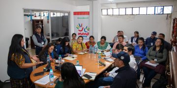 Mesa técnica da seguimiento al programa Mano a Mano en San Pablo Tamahú