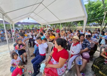 Fortalecen valores cívicos en La Máquina, San Andrés Villa Seca
