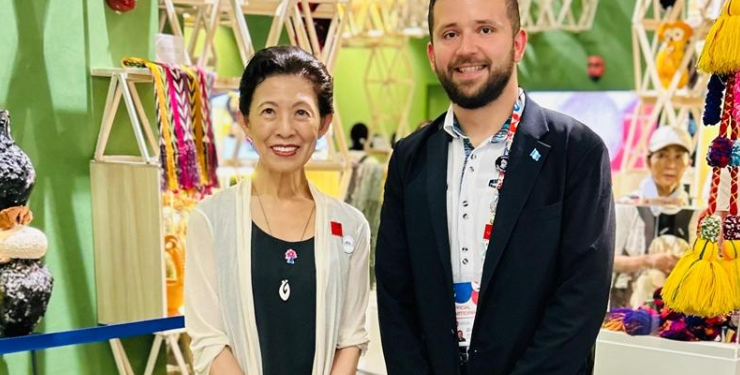 Princesa Takamado de Japón visita pabellón de Guatemala en la Expo 2025 Osaka