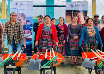 Fodes beneficia a familias de Chimaltenango con entrega de insumos esenciales./Foto: Mides.
