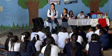 Programa de Salud Escolar impulsa jornadas de desparasitación y vacunación en Santa Rosa y Canalitos. (Foto: MSPAS)