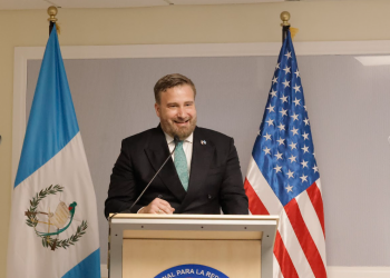 Embajador de Estados Unidos en Guatemala, Tobin Bradley. / Foto: Analí Camey
