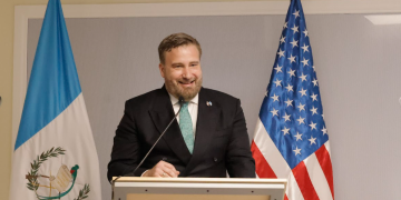 Embajador de Estados Unidos en Guatemala, Tobin Bradley. / Foto: Analí Camey