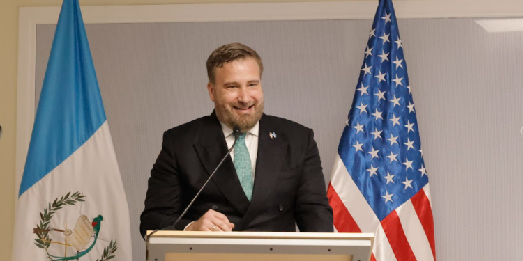 Embajador de Estados Unidos en Guatemala, Tobin Bradley. / Foto: Analí Camey