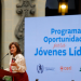 La vicepresidenta Karin Herrera encabezó la clausura de la primera cohorte del programa Oportunidades para Jóvenes Líderes. / Foto: Gilber García