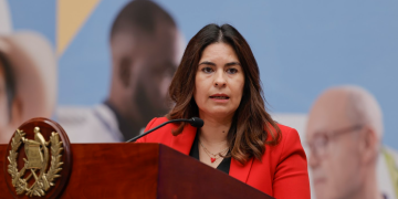 Viceministra de Antinarcóticos y Seguridad Fronteriza, Claudia Palencia. / Foto: Analí Camey