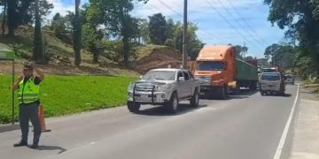 Riesgo estructural continúa en el km 189 de la ruta Cito-Zarco./Foto: Provial.