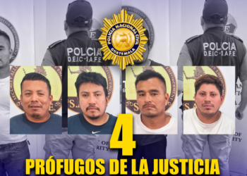 Los cuatro capturados intentaron evadir a las autoridades migrando de forma irregular al país norteamericano. / Foto: PNC